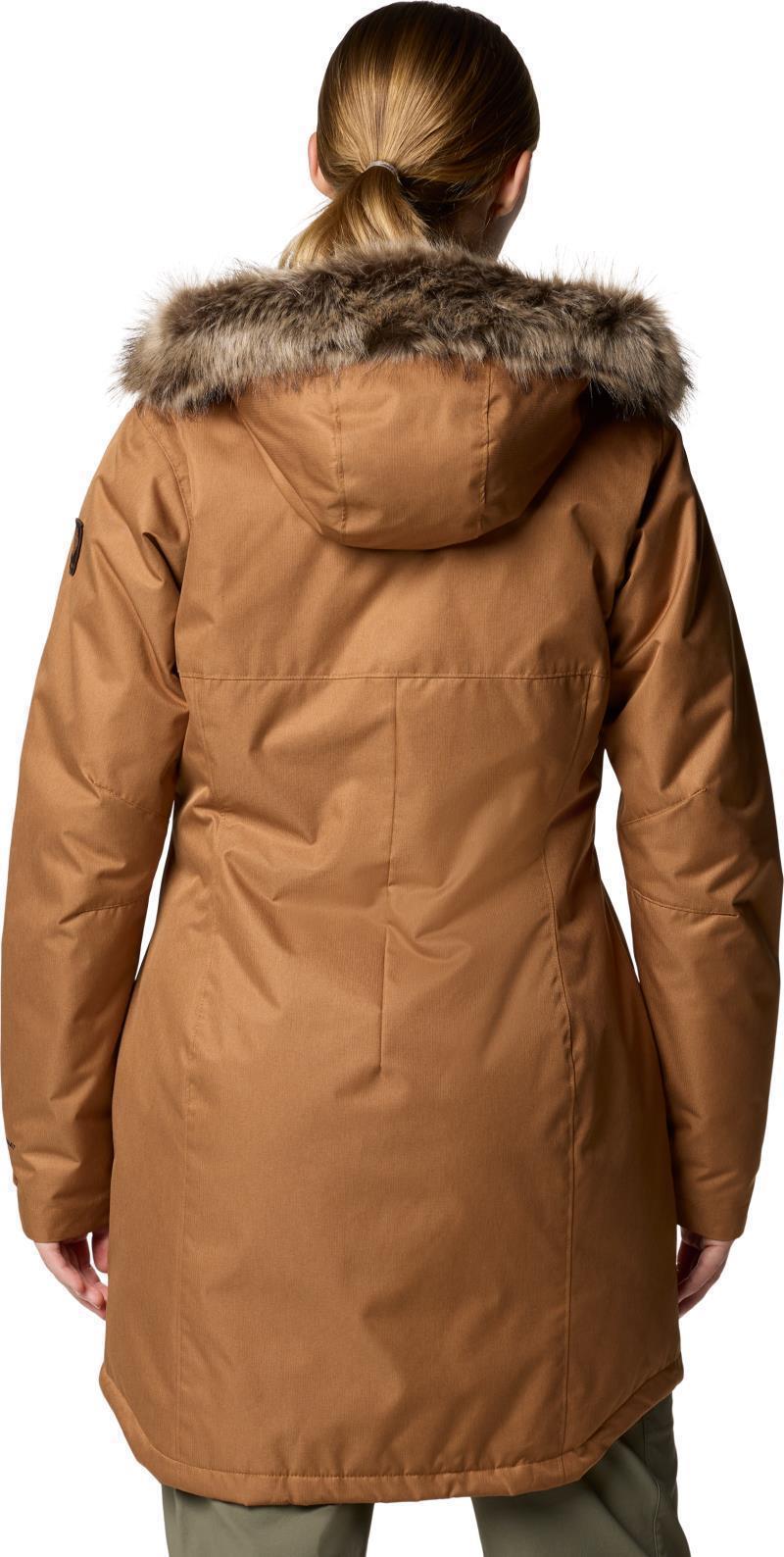 Suttle Mountain Long Insulated Jacket - Womens - camel brown 1
