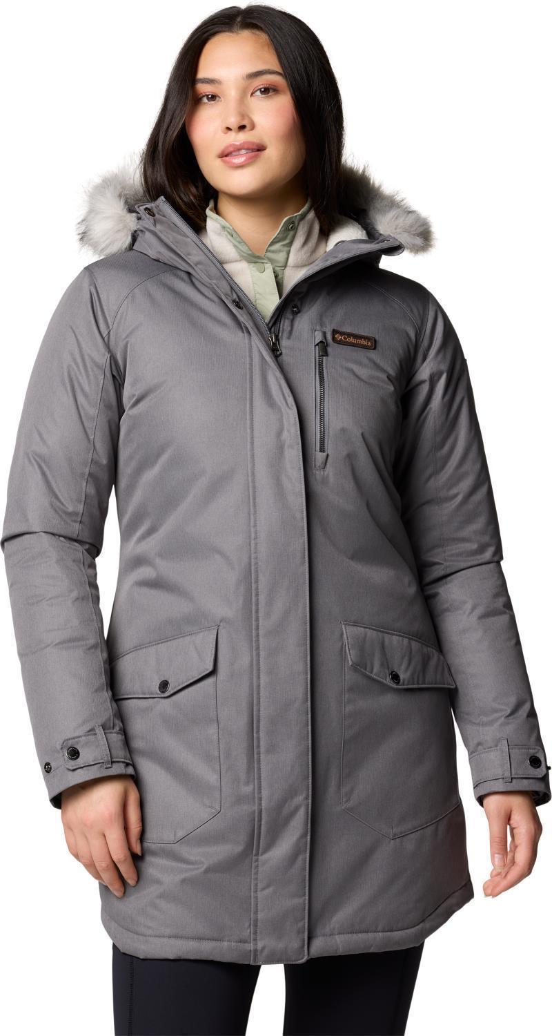 Suttle Mountain Long Insulated Jacket - Womens - city grey 1