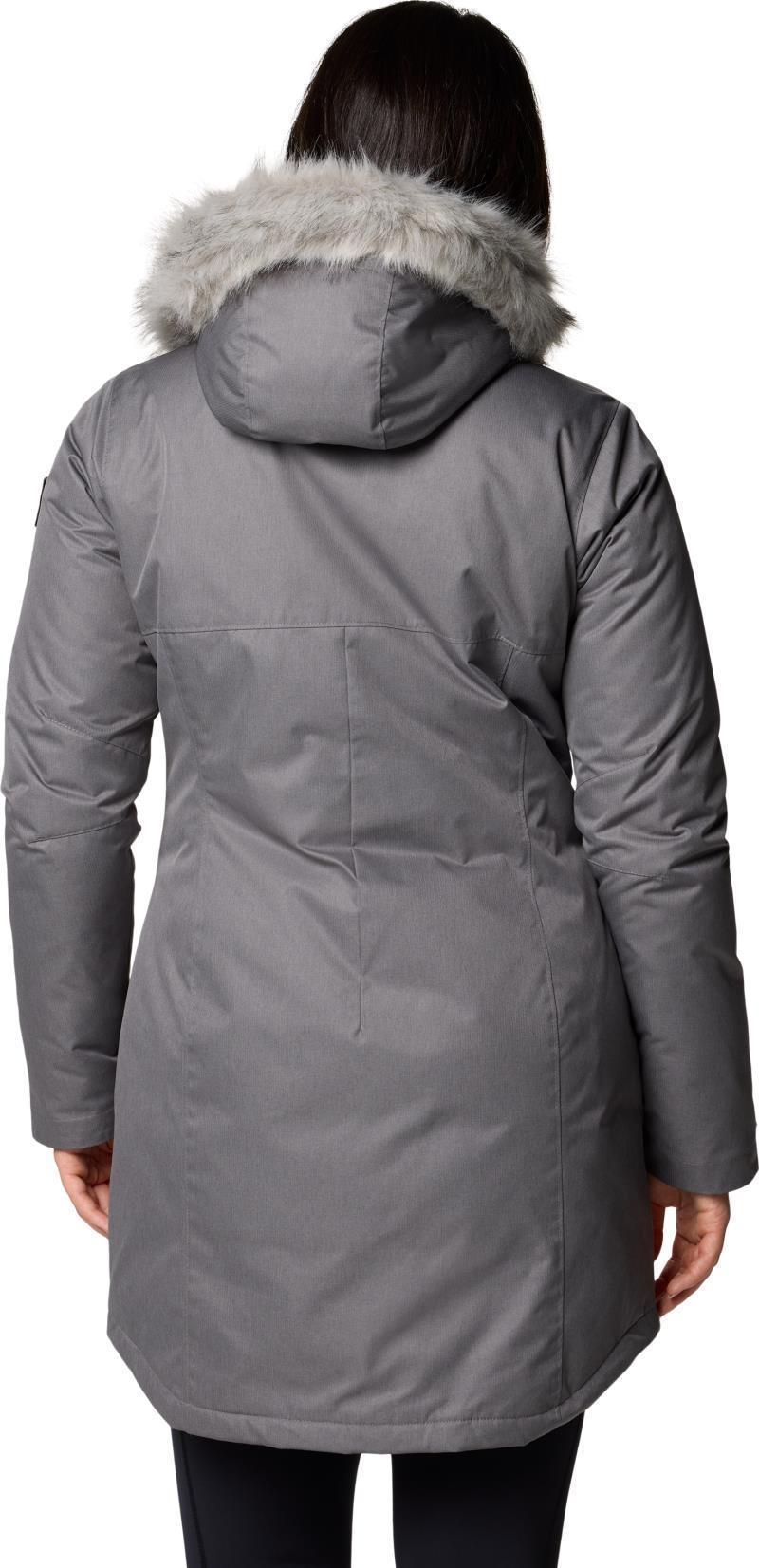 Suttle Mountain Long Insulated Jacket - Womens - city grey 1
