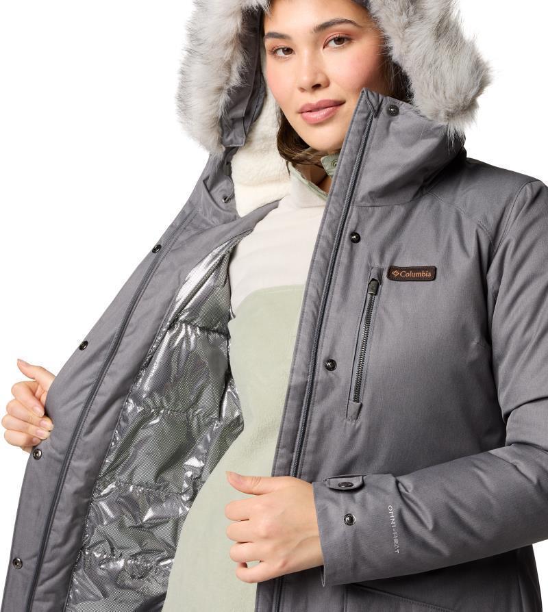 Suttle Mountain Long Insulated Jacket - Womens - city grey 1