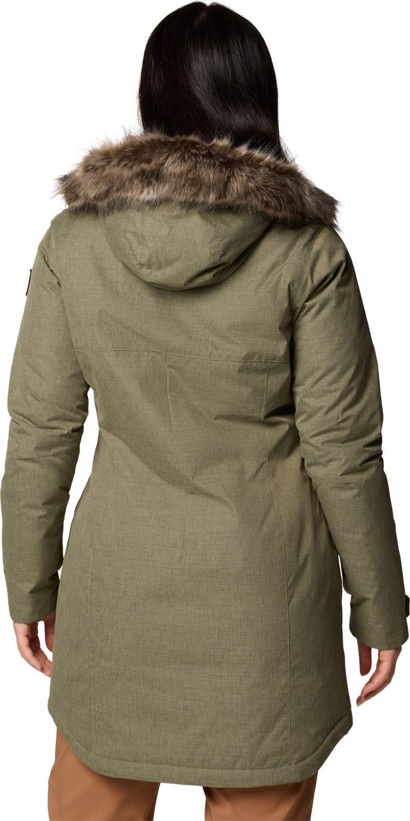 Suttle Mountain Long Insulated Jacket - Womens - stone green 1