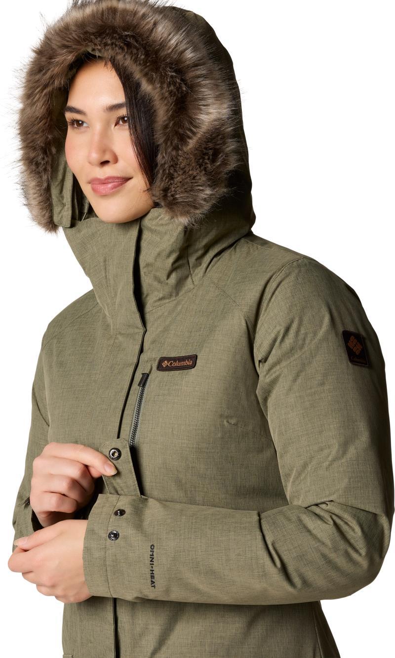 Suttle Mountain Long Insulated Jacket - Womens - stone green 1