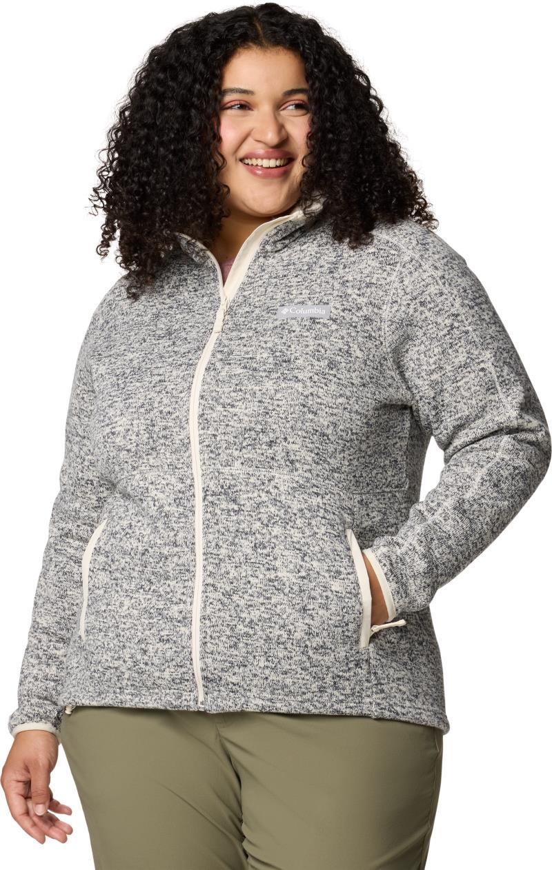 Sweater Weather Full Zip II, Extended - Womens - Chalk Heather 1