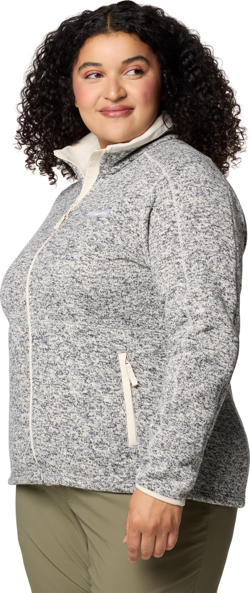 Sweater Weather Full Zip II, Extended - Womens - Chalk Heather 2