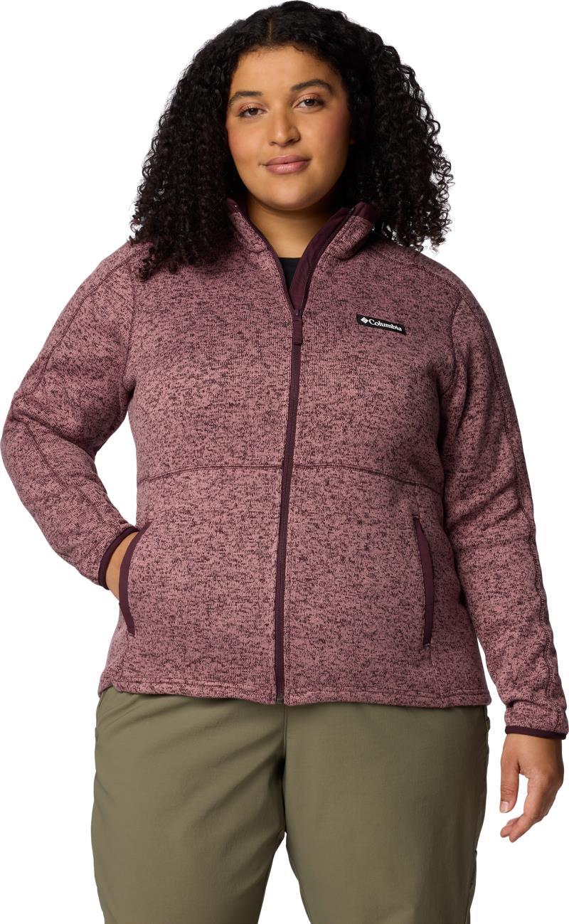 Sweater Weather Full Zip II, Extended - Womens - Moonvista / Fig Heather 1