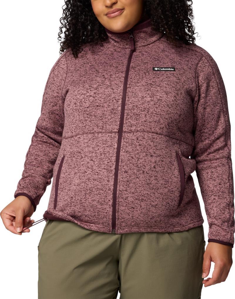Sweater Weather Full Zip II, Extended - Womens - Moonvista / Fig Heather 3