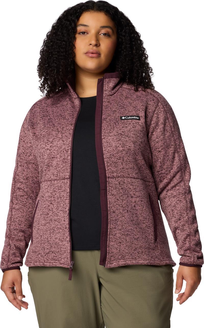 Sweater Weather Full Zip II, Extended - Womens - Moonvista / Fig Heather 4