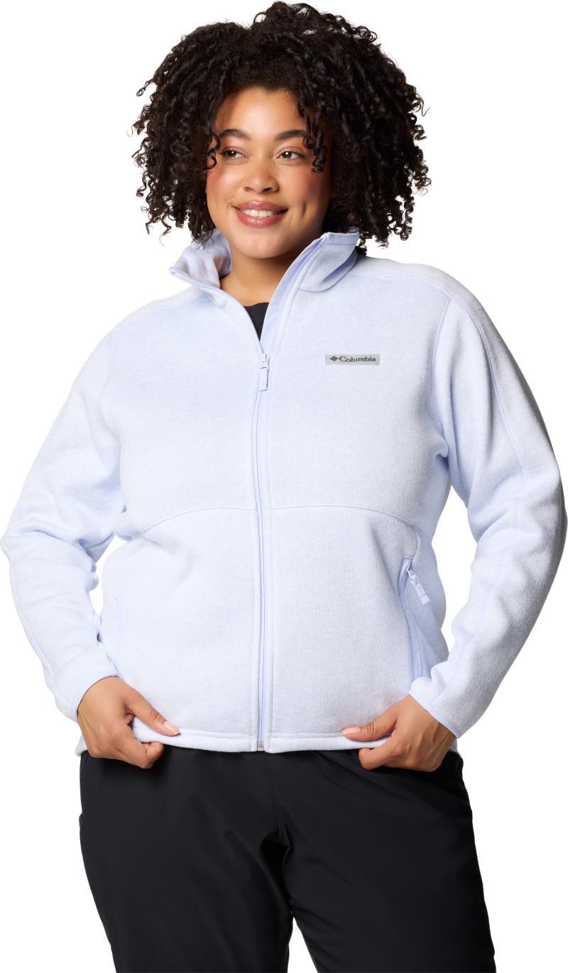Sweater Weather Full Zip II, Extended - Womens - Snowdrift / Blue Hint Heather 1