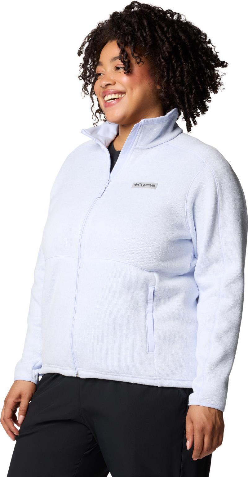 Sweater Weather Full Zip II, Extended - Womens - Snowdrift / Blue Hint Heather 2