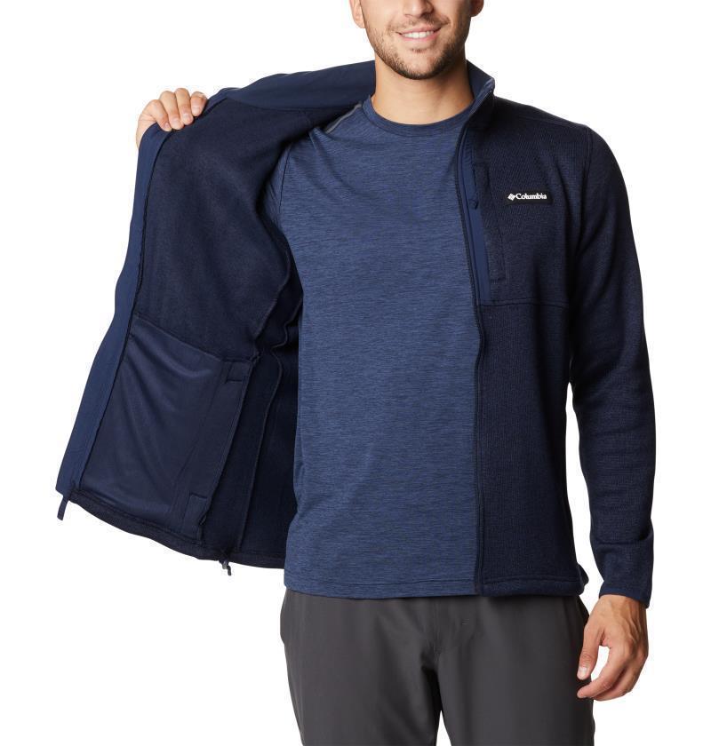 Sweater Weather Full Zip - Tall - Mens - Collegiate Navy Heather 4