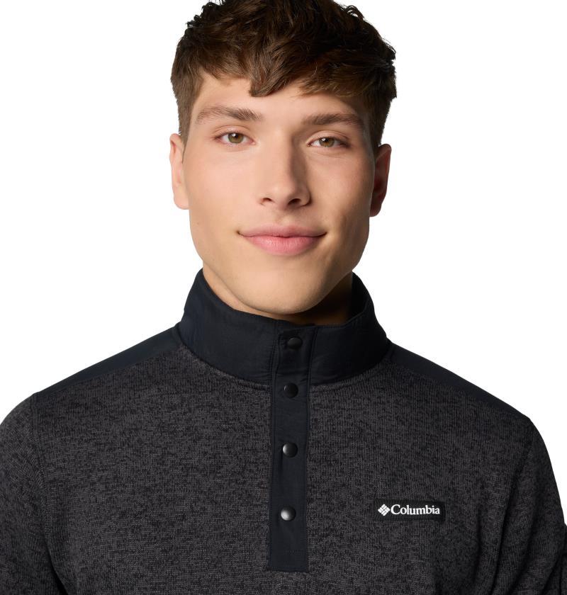 Sweater Weather Half Snap - Mens - Black Heather / Black 3