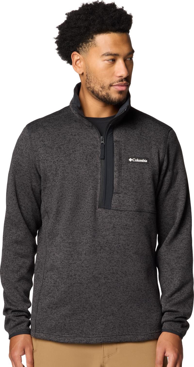 Sweater Weather Half Zip - Mens - black heather 1