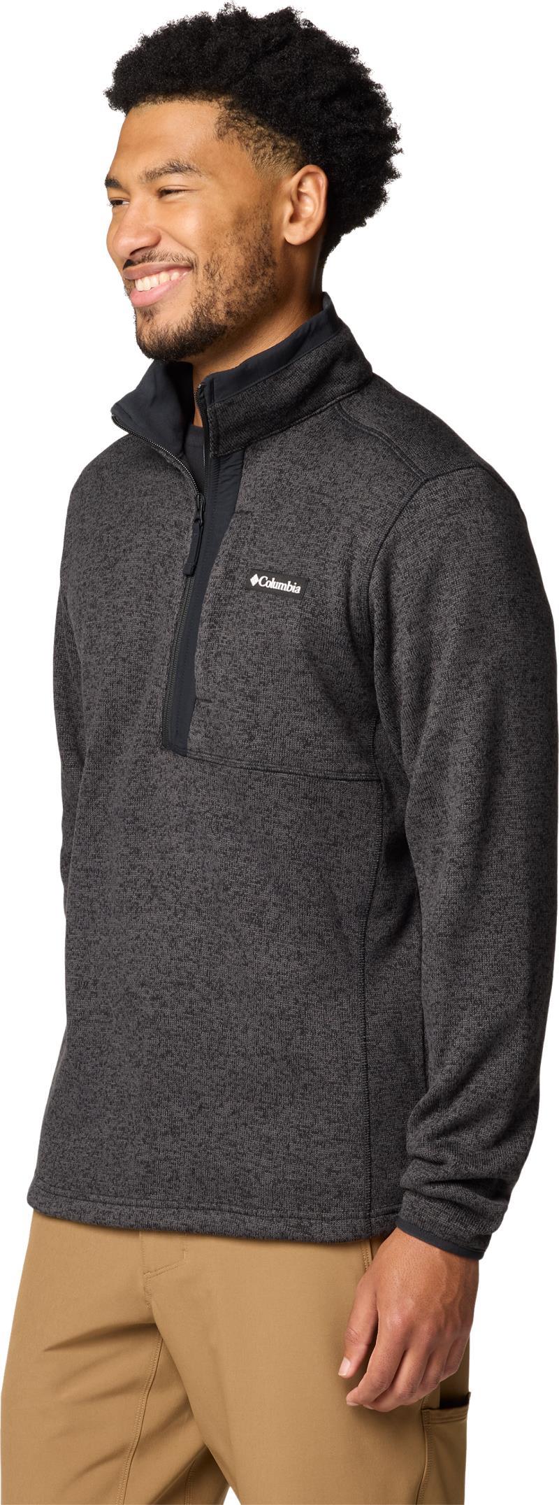 Sweater Weather Half Zip - Mens - black heather 1