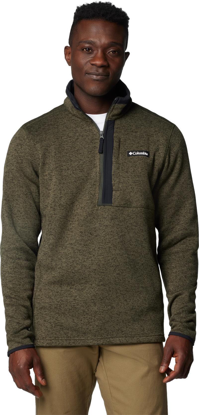 Sweater Weather Half Zip - Mens - greenscape heather 1