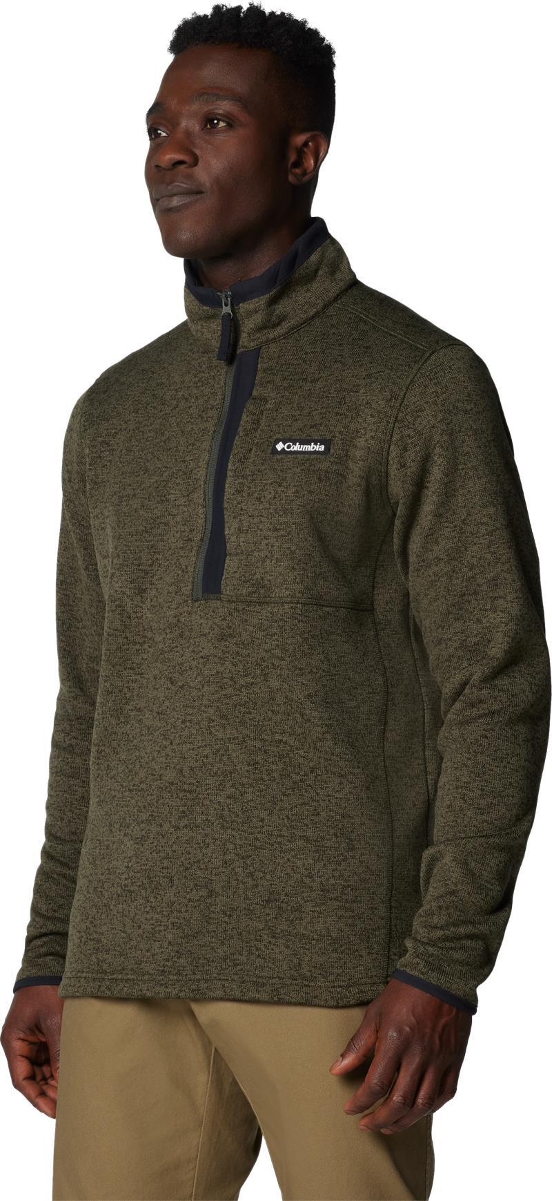 Sweater Weather Half Zip - Mens - greenscape heather 1