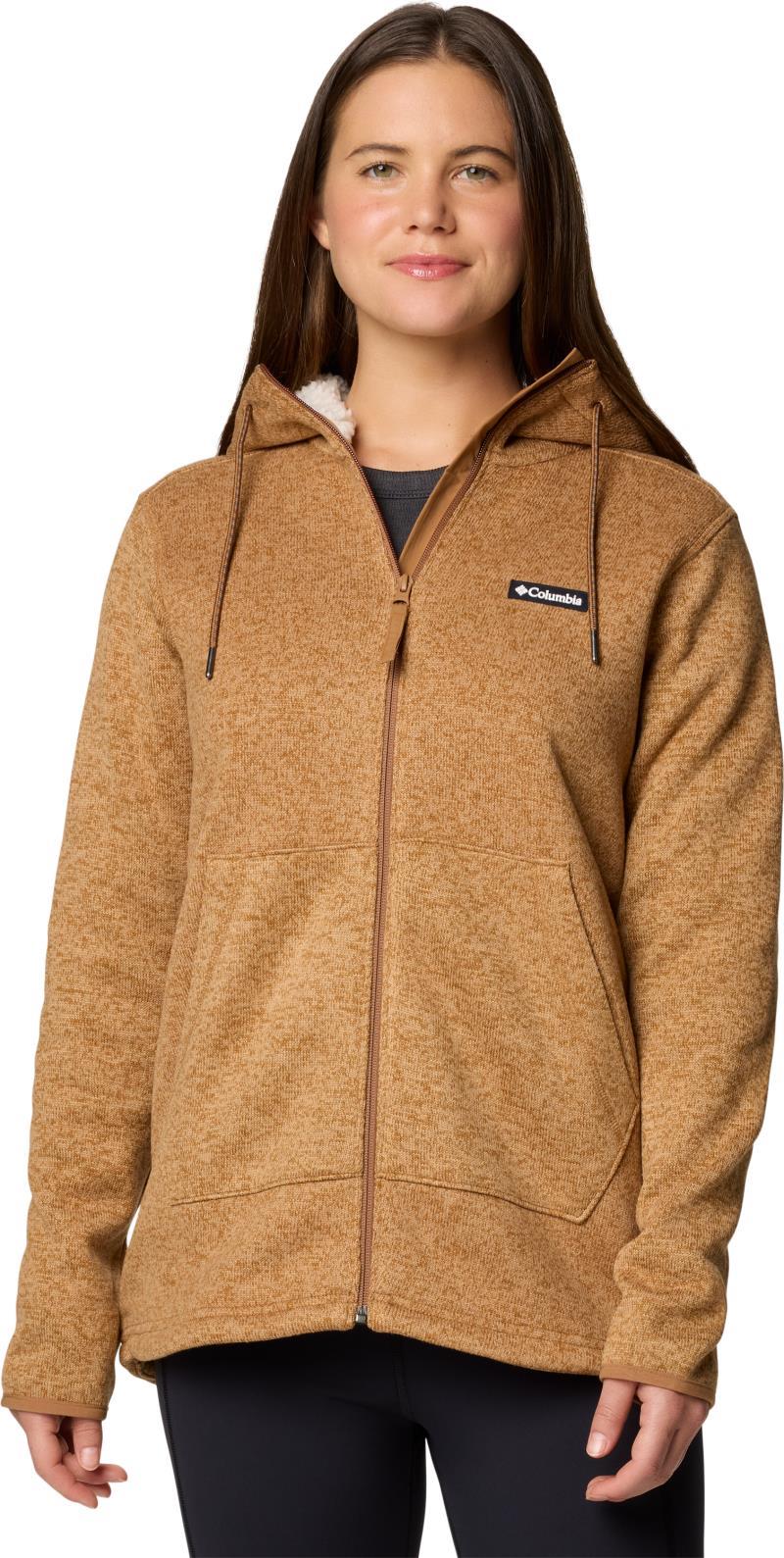 Sweater Weather Sherpa Full Zip II - Womens - Camel Brown Heather 1
