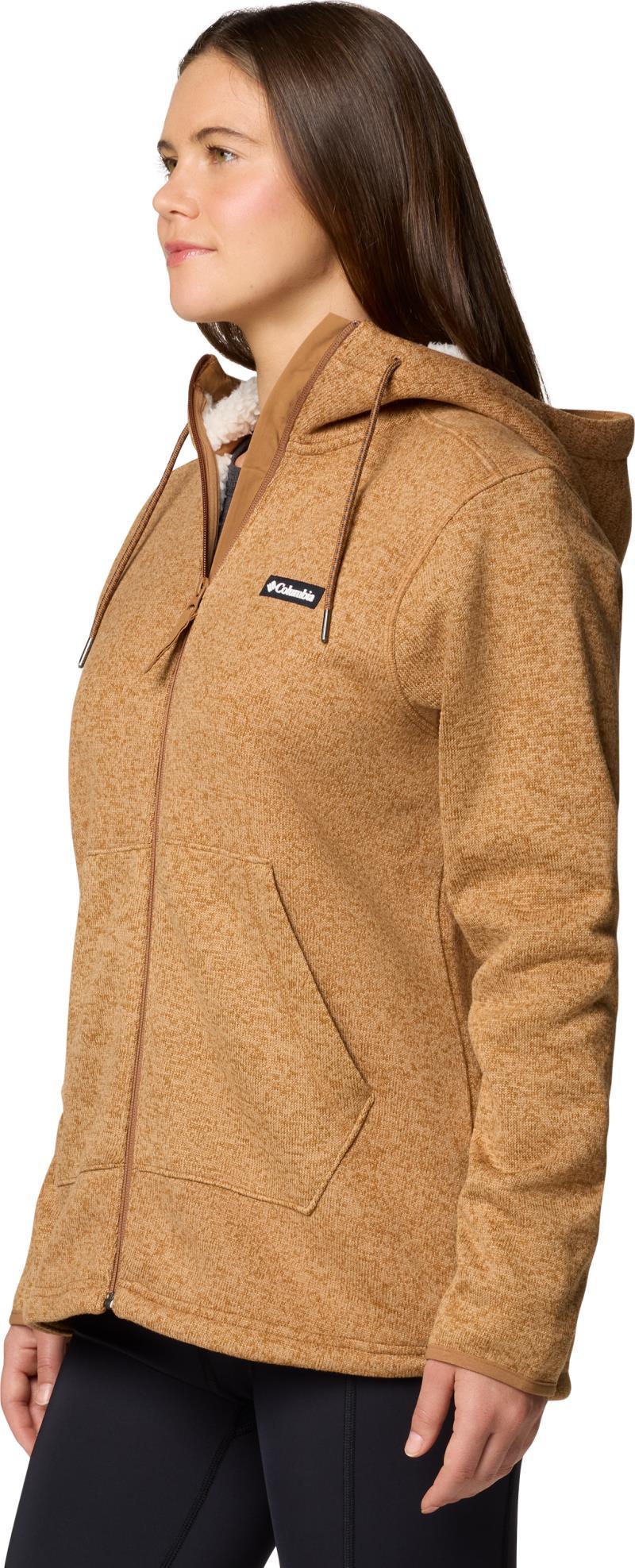 Sweater Weather Sherpa Full Zip II - Womens - Camel Brown Heather 2