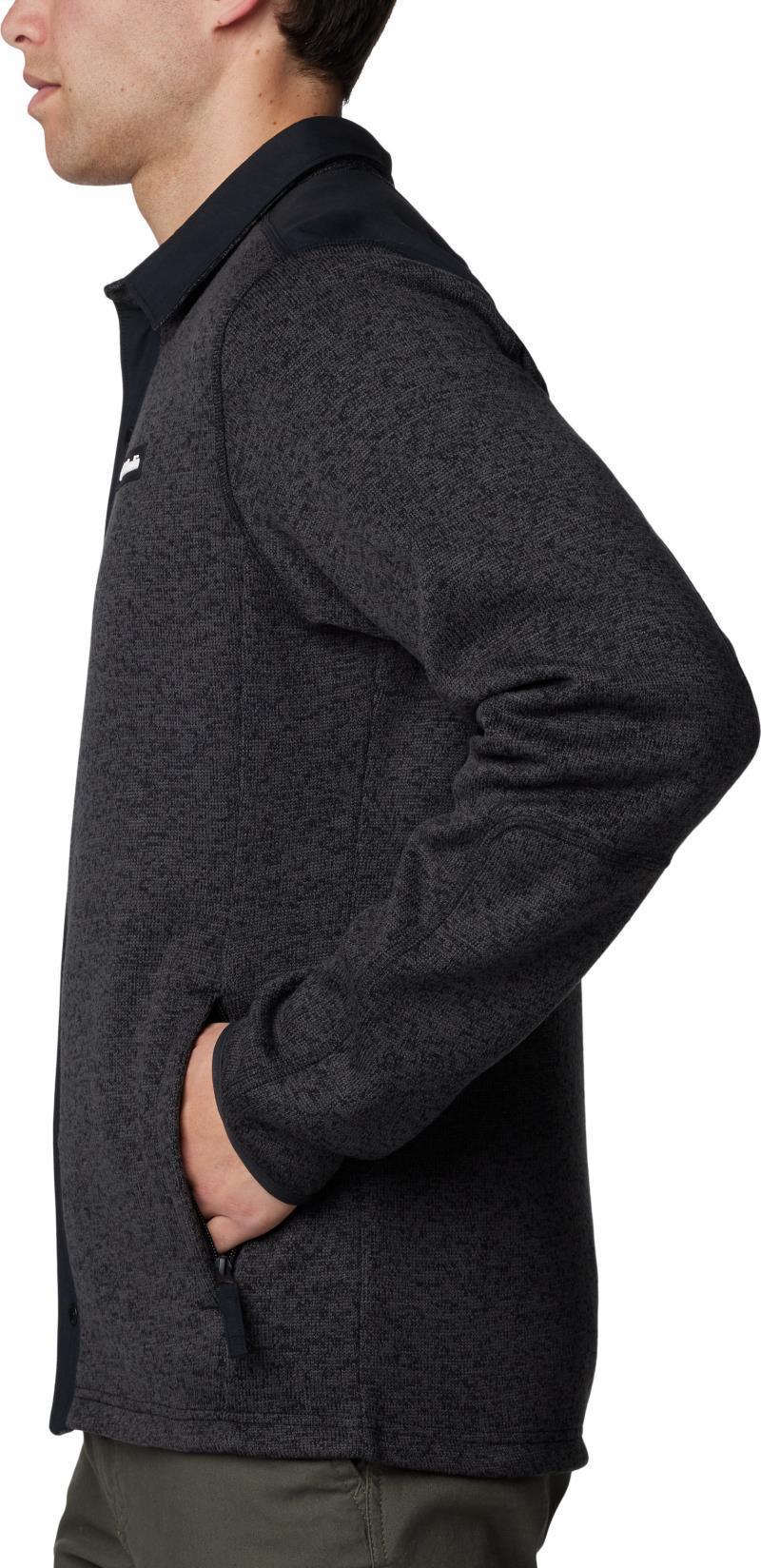 Sweater Weather Shirt Jacket II - Mens - Black Heather / Black 5