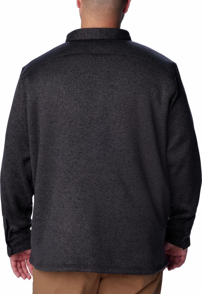 Sweater Weather Shirt Jacket - Big - Mens - Black Heather 2