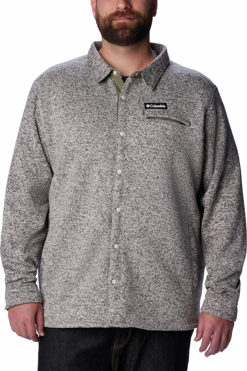 Sweater Weather Shirt Jacket - Big - Mens - City Grey Heather 1