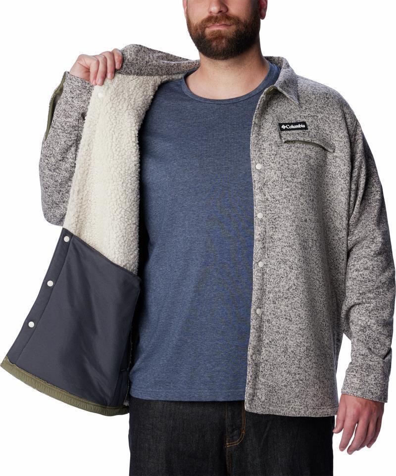 Sweater Weather Shirt Jacket - Big - Mens - City Grey Heather 3