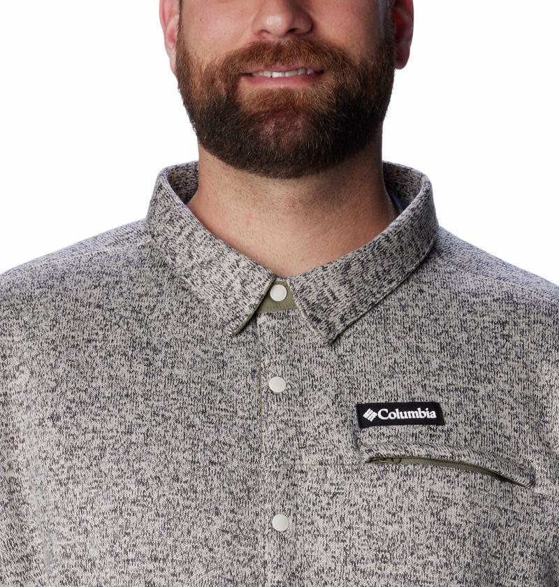 Sweater Weather Shirt Jacket - Big - Mens - City Grey Heather 4