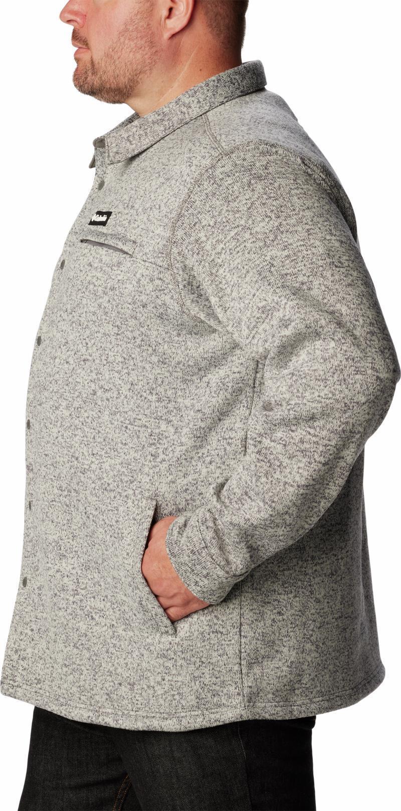 Sweater Weather Shirt Jacket - Big - Mens - Dark Stone 5