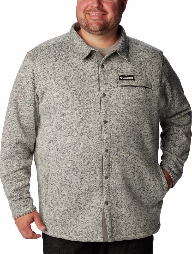 Sweater Weather Shirt Jacket - Big - Mens - Dark Stone 1