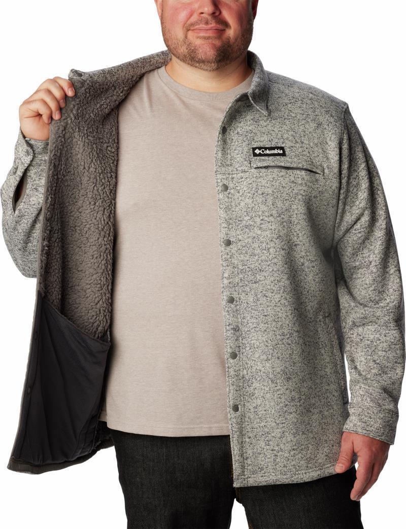 Sweater Weather Shirt Jacket - Big - Mens - Dark Stone 3