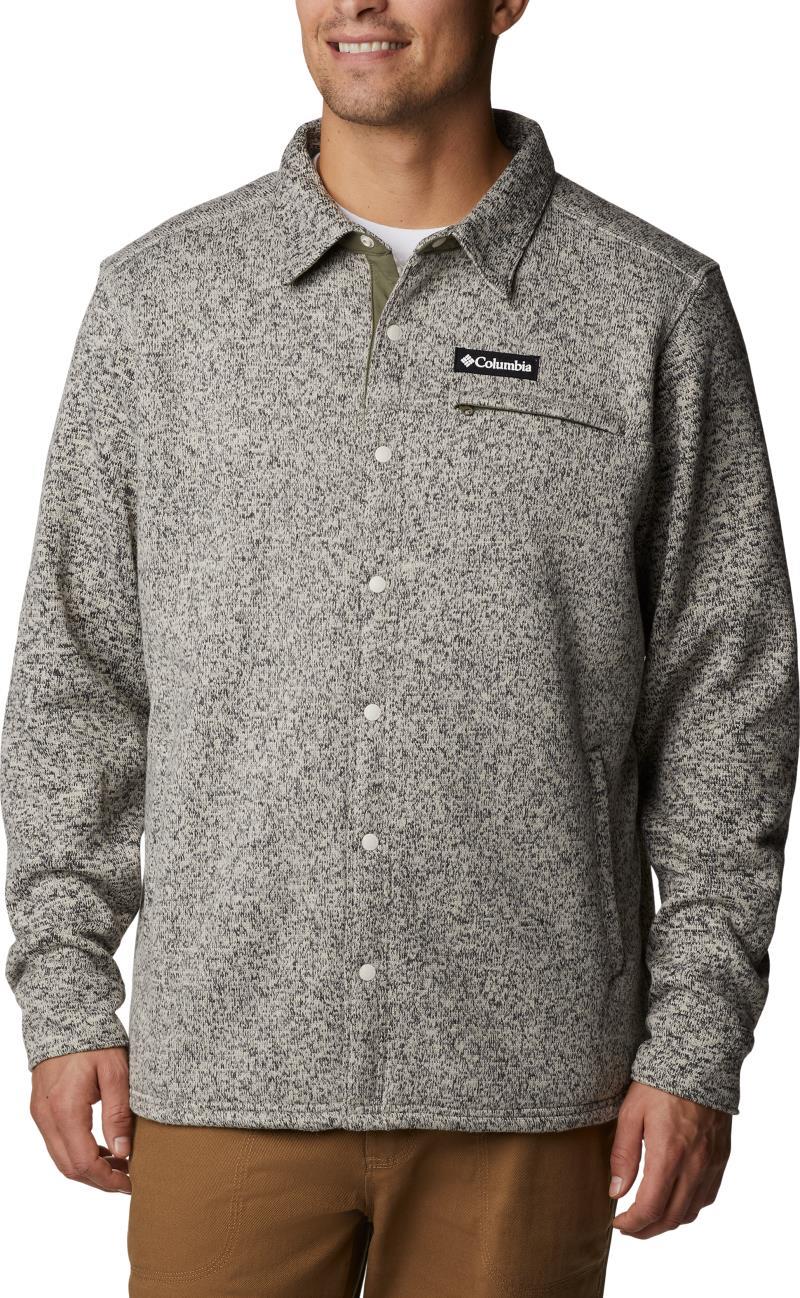 Sweater Weather Shirt Jacket - Tall - Mens - City Grey Heather 1