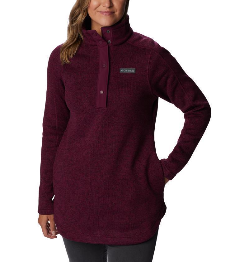 Sweater Weather Tunic - Womens - Marionberry Heather 3