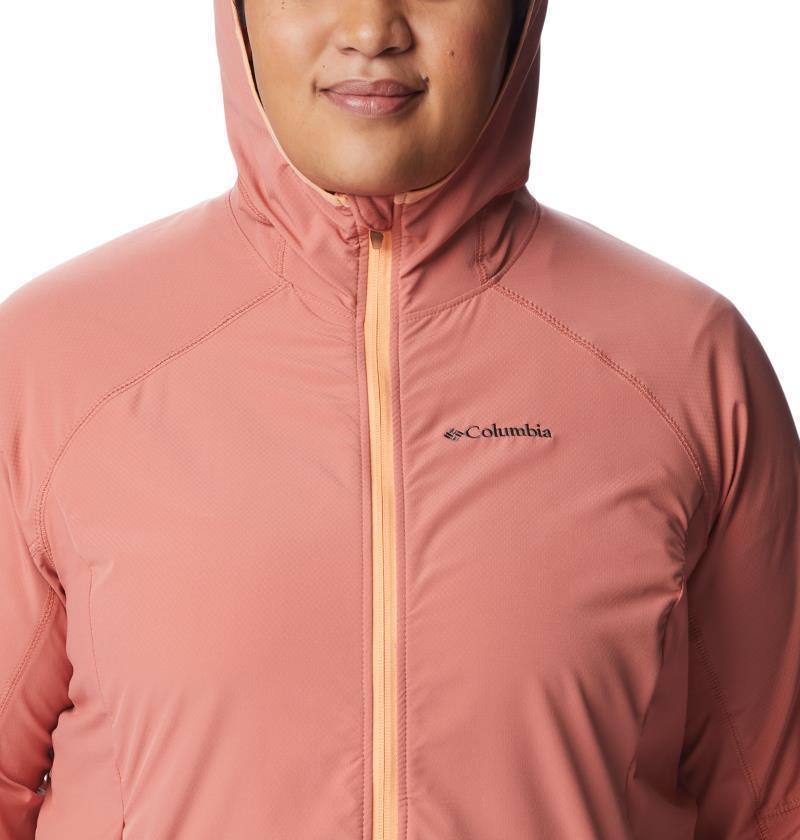 Sweet As Softshell Hoodie, Extended - Womens - Dark Coral 6