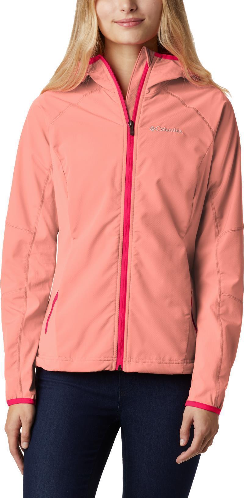 Sweet As Softshell Hoodie - Womens - Coral Reef 1