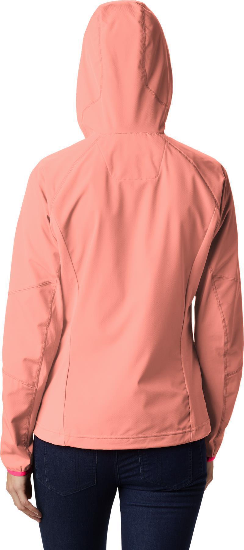 Sweet As Softshell Hoodie - Womens - Coral Reef 3