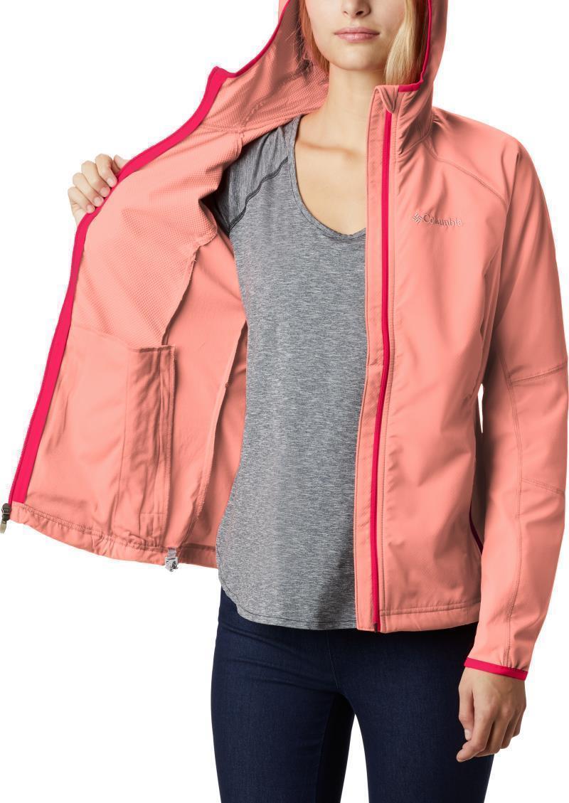 Sweet As Softshell Hoodie - Womens - Coral Reef 4