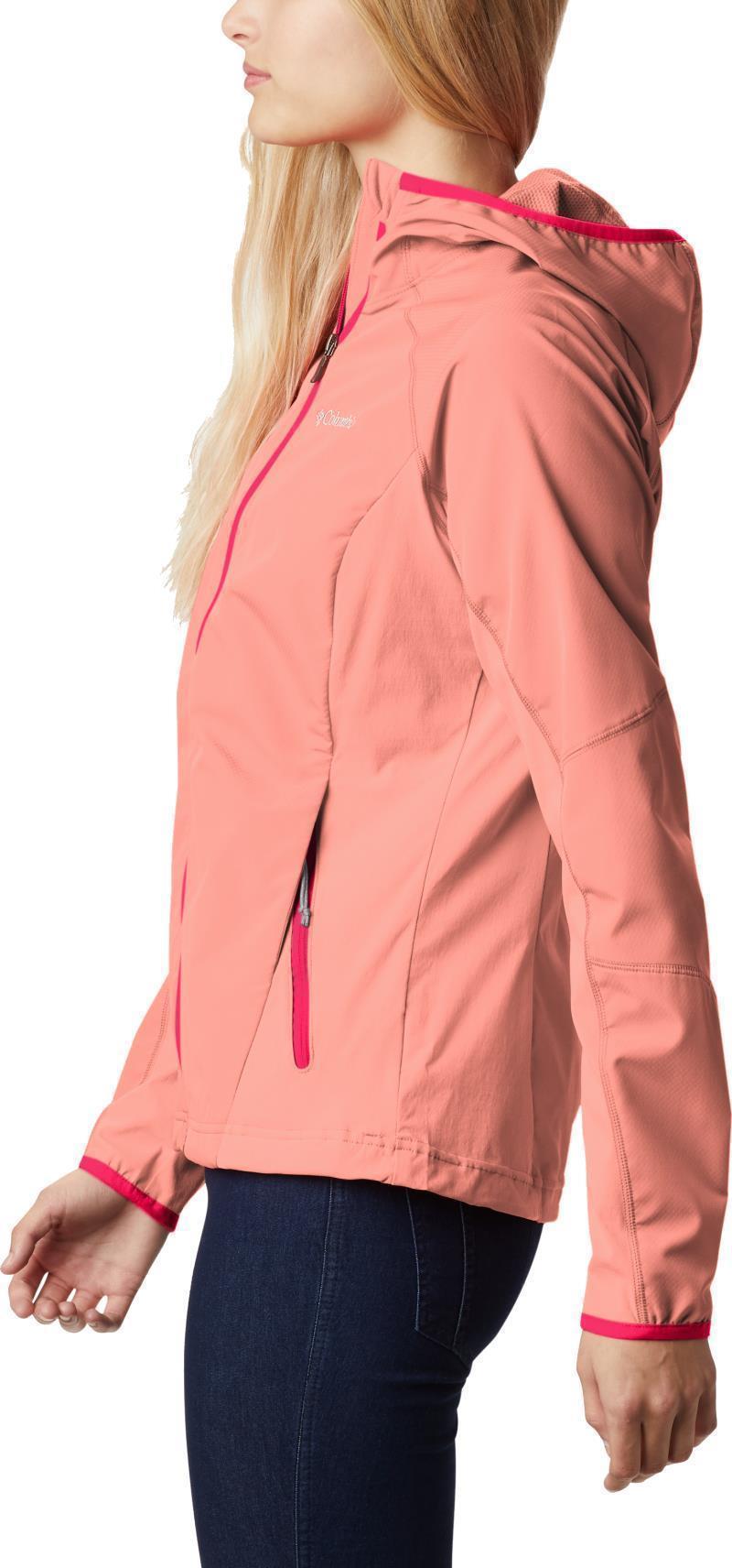 Sweet As Softshell Hoodie - Womens - Coral Reef 5