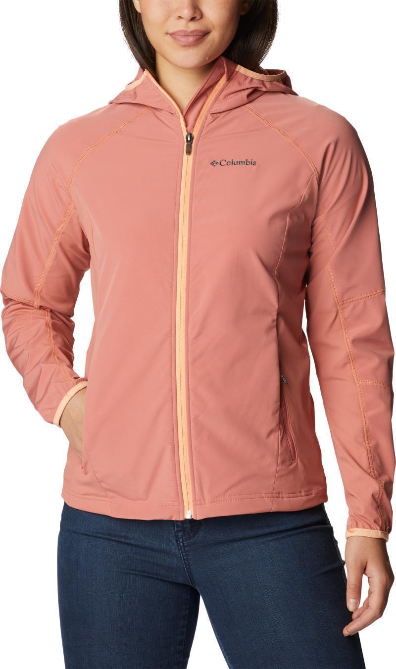 Sweet As Softshell Hoodie - Womens - Dark Coral 1