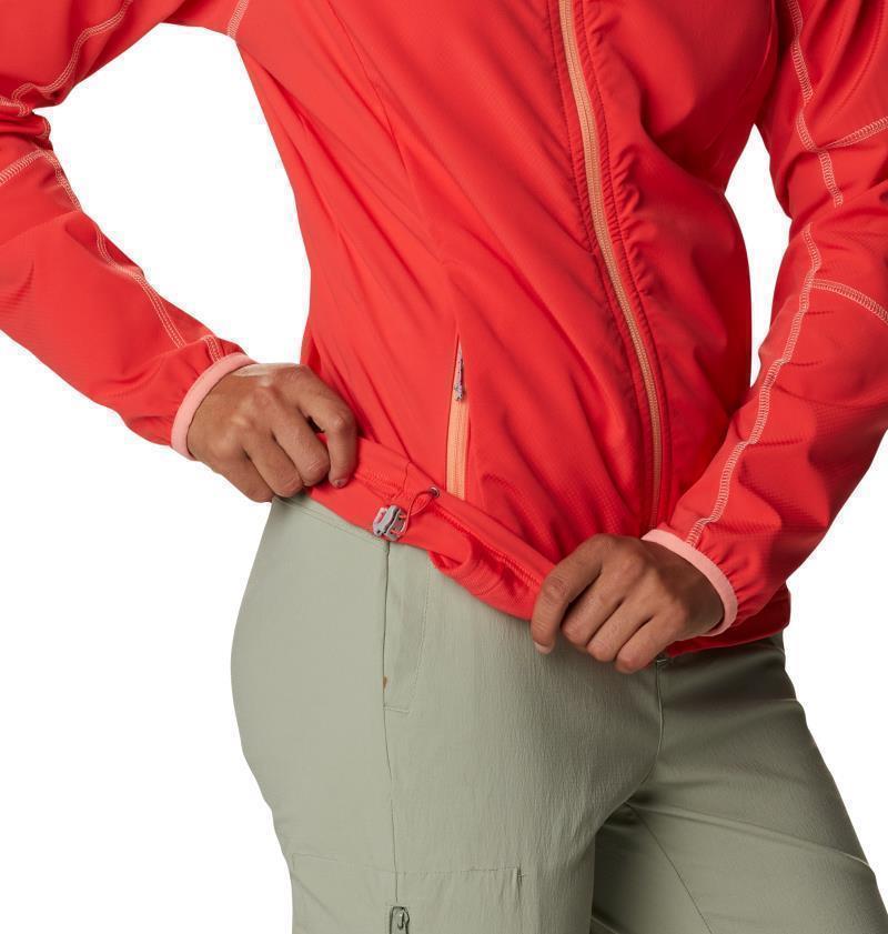 Sweet As Softshell Hoodie - Womens - Red Hibiscus 7