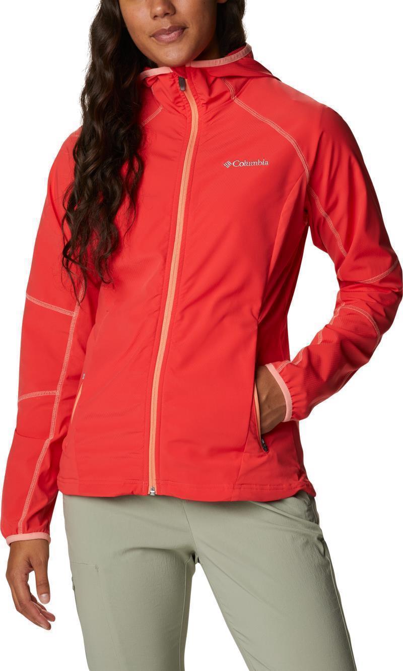 Sweet As Softshell Hoodie - Womens - Red Hibiscus 1
