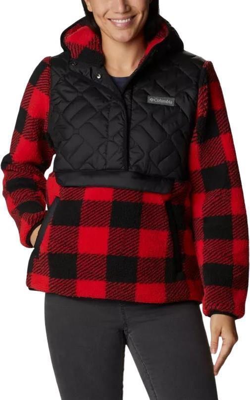 Sweet View Fleece Hooded Pullover - Womens - Black / Red Lily Check 1