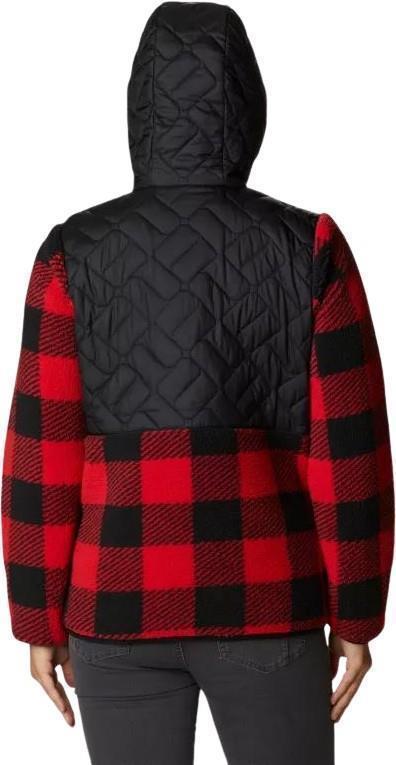 Sweet View Fleece Hooded Pullover - Womens - Black / Red Lily Check 2