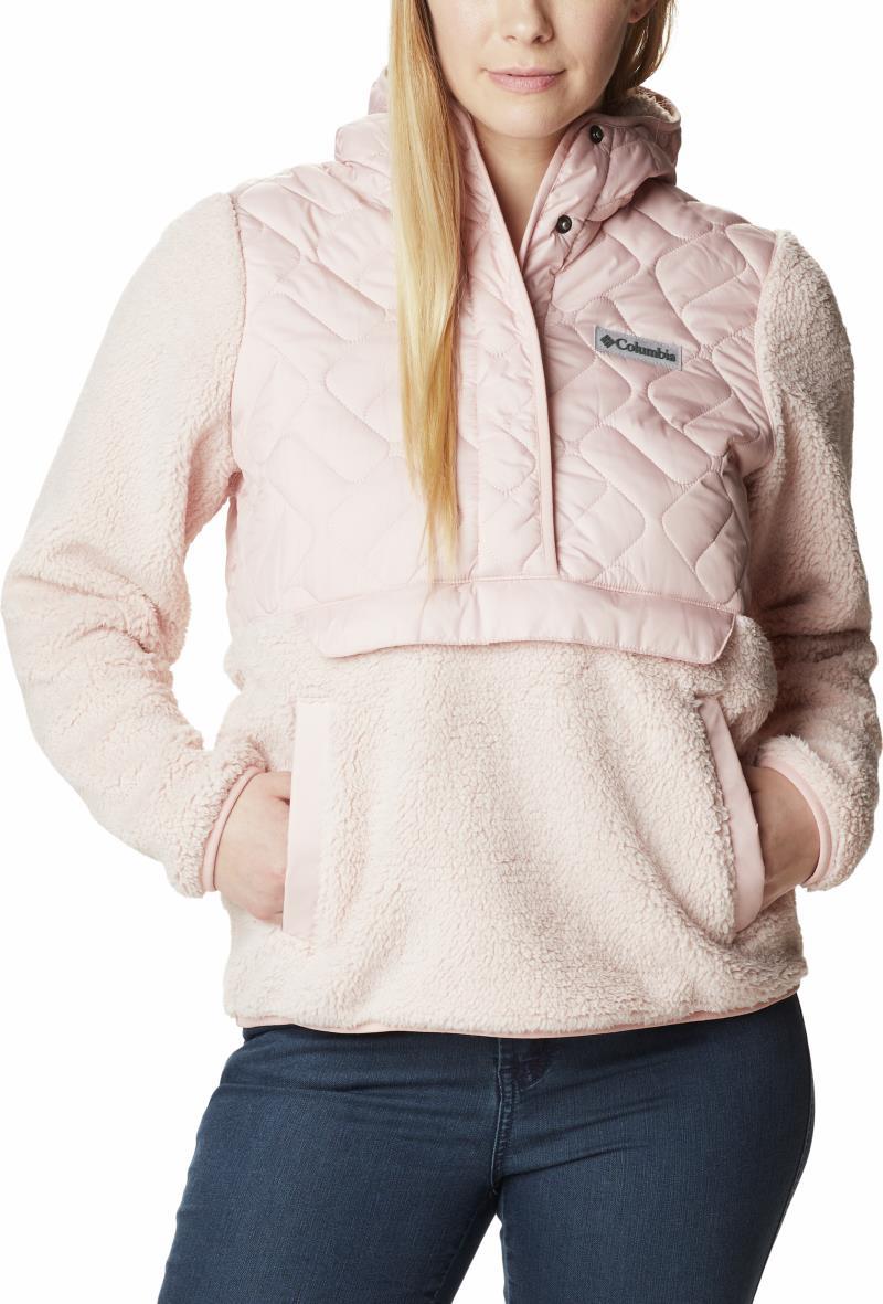 Sweet View Fleece Hooded Pullover - Womens - Dusty Pink 1