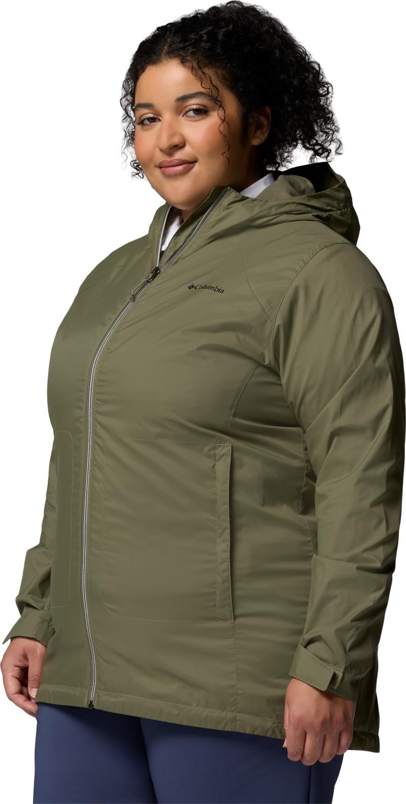 Switchback II Lined Long Jacket, Extended - Womens - stone green 1