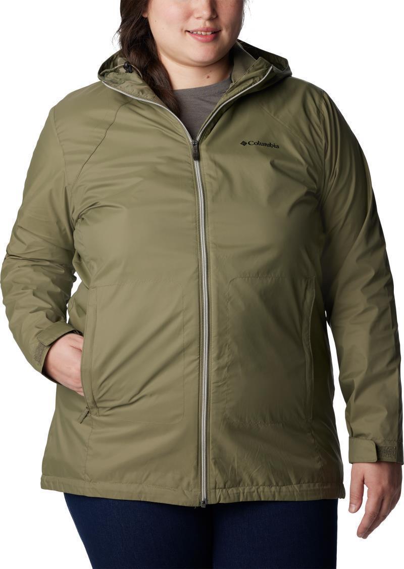 Switchback Lined Long Jacket, Extended - Womens - Stone Green 1