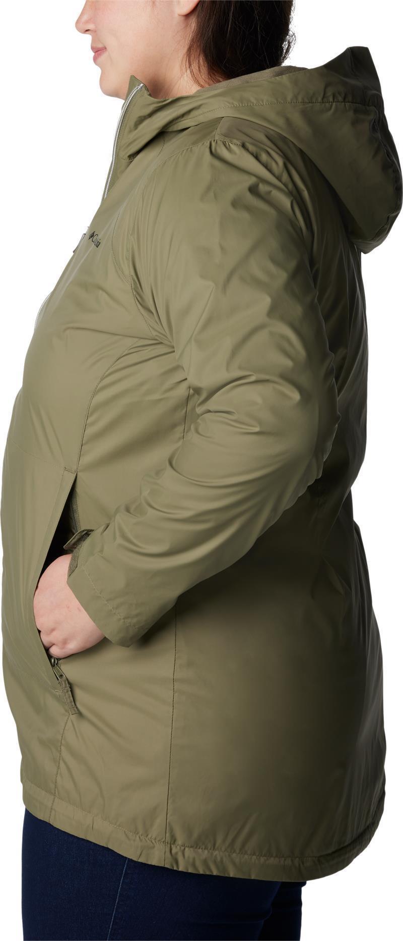 Switchback Lined Long Jacket, Extended - Womens - Stone Green 5