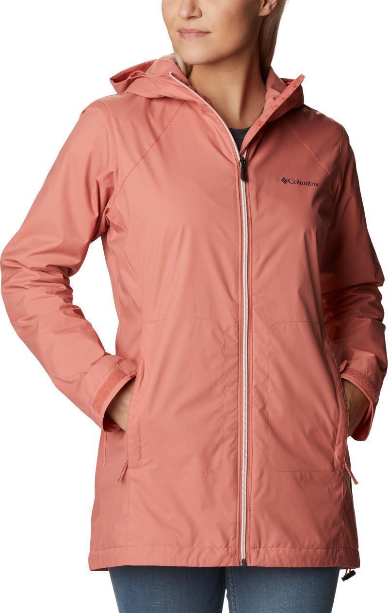 Switchback Lined Long Jacket - Womens - Dark Coral 1