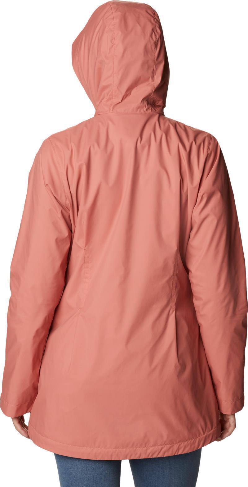 Switchback Lined Long Jacket - Womens - Dark Coral 2