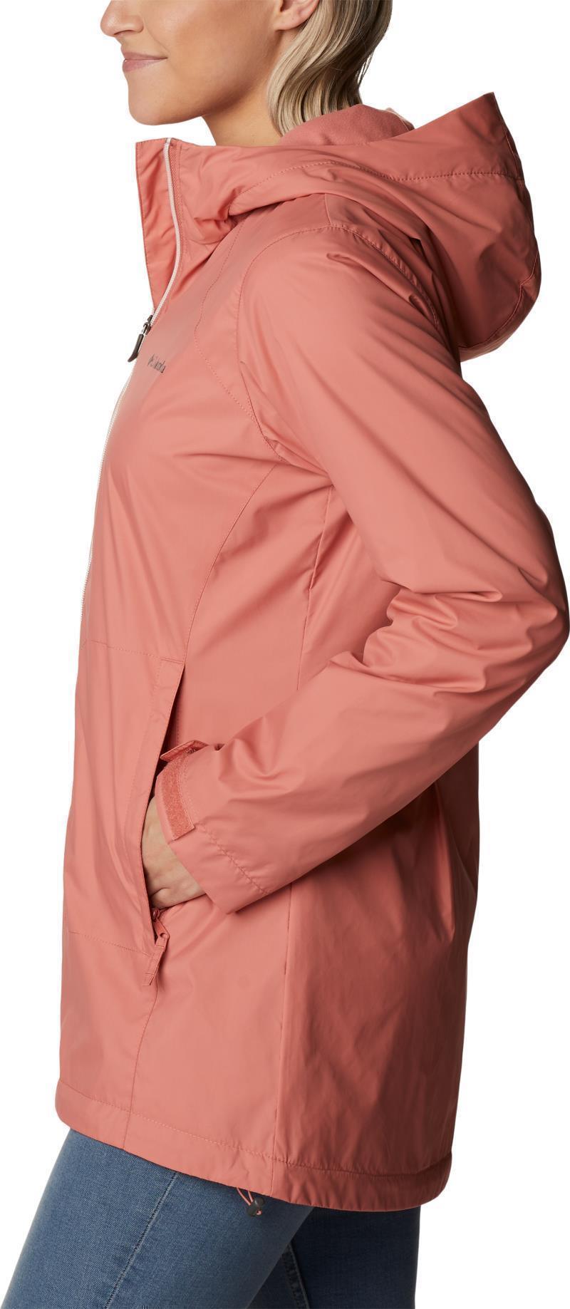Switchback Lined Long Jacket - Womens - Dark Coral 3