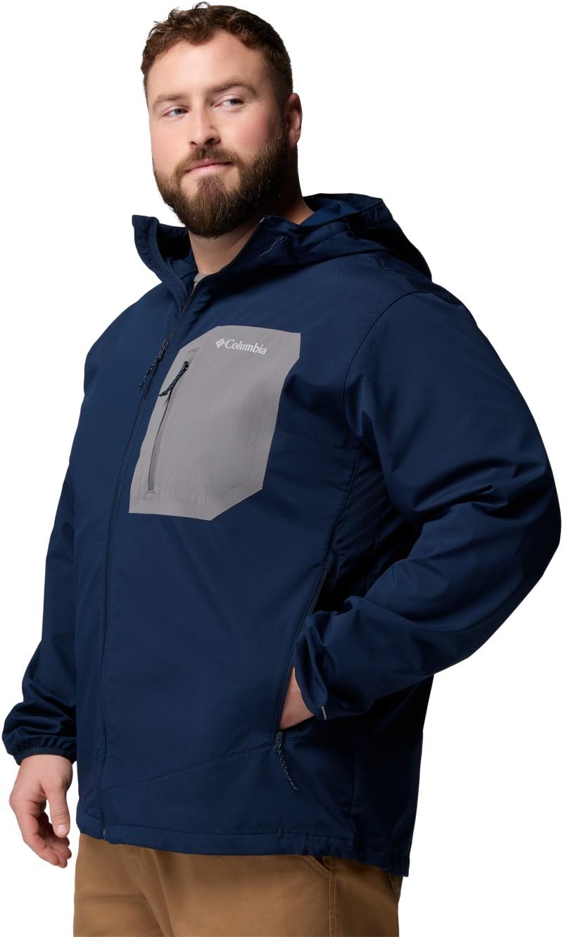 Tall Heights III Hooded Softshell, Extended - Mens - collegiate navy / city grey 1