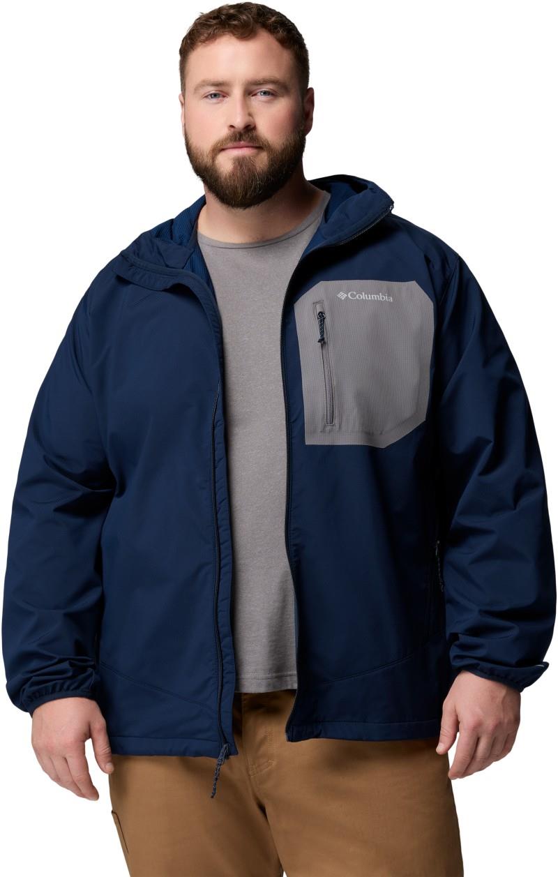 Tall Heights III Hooded Softshell, Extended - Mens - collegiate navy / city grey 1